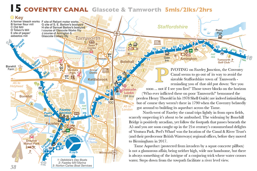 Example page from a Pearsons Canal Companion guidebook